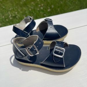 Salty water leather sandals